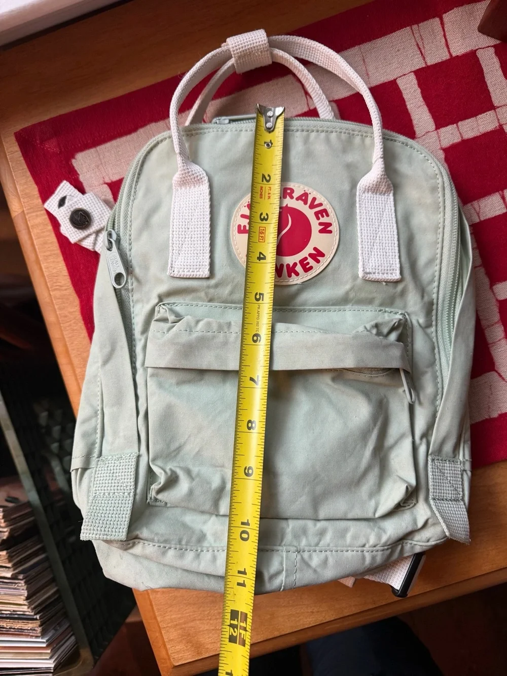 Fjallraven Mini Kanken kids backpack in Mint